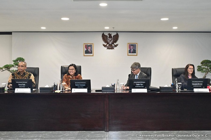Menteri Keuangan (Menkeu) Sri Mulyani Indrawati melakukan pertemuan dengan US-ASEAN Business Council di Jakarta. (Dok. Kemenkeu.go.id)
