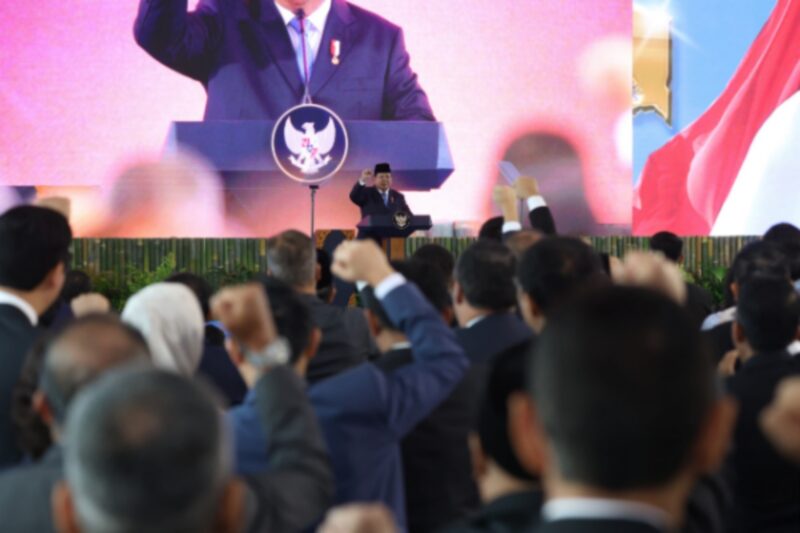 Presiden Prabowo Subianto resmi meluncurkan Badan Pengelola Investasi (BPI) Daya Anagata Nusantara (Danantara). (Dok. Tim Media Prabowo)