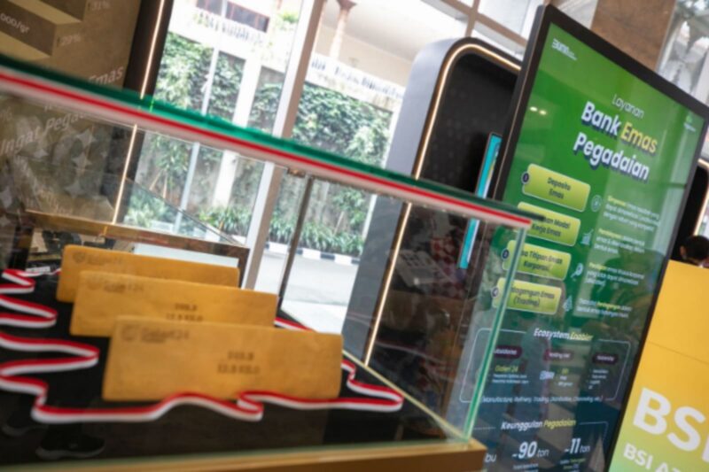 Layanan Bank Emas yang telah diresmikan Presiden Prabowo Subianto pada Rabu (26/02/2024). (Dok. BRI)