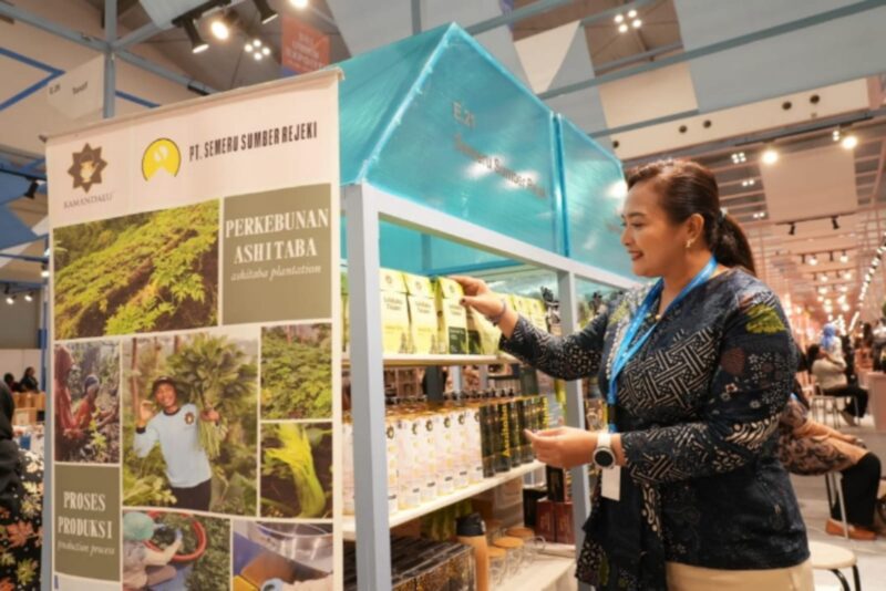 PT Semeru Sumber Rejeki, produsen minuman herbal Kamandalu Ashitaba yang diolah dari tanaman Seledri Jepang atau Ashitaba. (Dok. BRI)