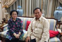 Pertemuan Presiden Prabowo Subianto dengan mantan Presiden Megawati Soekarnoputri. (X.com @bang_dasco)
