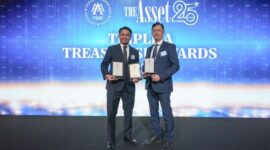 BRI meraih tiga penghargaan prestisius dalam ajang The Asset Triple A Treasurise Awards 2025 yang diselenggarakan di Four Seasons Hotel, Hong Kong (21/5/2025). (Dok. BRI)