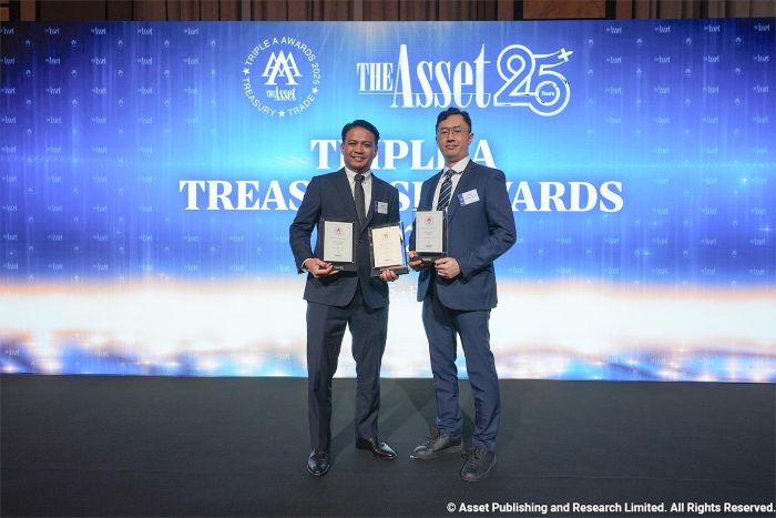 BRI meraih tiga penghargaan prestisius dalam ajang The Asset Triple A Treasurise Awards 2025 yang diselenggarakan di Four Seasons Hotel, Hong Kong (21/5/2025). (Dok. BRI)