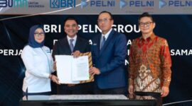 Penandatanganan perjanjian kerjasama antara PT Pelayaran Nasional Indonesia (Persero) (PELNI) dan PT Bank Rakyat Indonesia (BRI)