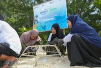Program BRI Menanam - Grow and Green di Pulau Kapoposang, Kabupaten Pangkajene Kepulauan (Pangkep), Sulawesi Selatan. (Dok. BRI)