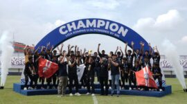 Tim Babek SS berhasil mengukuhkan diri sebagai Juara 1 Liga Kompas U-14 Powered by BRI 2024/2025. (Dok. BRI)