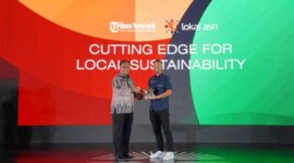 Lewat program BRInita (BRI Bertani di Kota), BRI meraih penghargaan Sustainable Impact in Women-Led Urban Agriculture pada ajang Mata Lokal Fest 2025. (Dok. BRI)