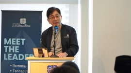 Arsjad Rasjid serukan reformasi ekonomi lewat strategi 3G dalam forum Meet The Leaders Universitas Paramadina. (Dok. Universitas Paramadina)