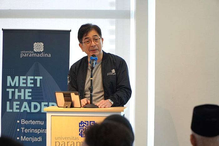 Arsjad Rasjid serukan reformasi ekonomi lewat strategi 3G dalam forum Meet The Leaders Universitas Paramadina. (Dok. Universitas Paramadina)
