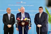 kunjungan Chairman dan Editor in Chief Forbes, Steve Forbes, di Istana Negara. (DFacebook.com @setkab RI)