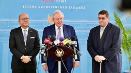 kunjungan Chairman dan Editor in Chief Forbes, Steve Forbes, di Istana Negara. (DFacebook.com @setkab RI)