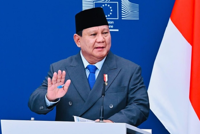 Presiden Indonesia Prabowo Subianto. (Facebook.com @Setkab RI)