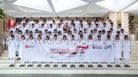 BRI Peduli beri apresiasi dana pendidikan untuk Paskibraka dan tenaga pendukung! Bukti komitmen BRI untuk mendukung pendidikan dan semangat juang anak bangsa. (Dok. BRI)