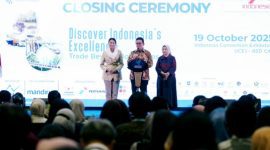 Menteri Perdagangan Budi Santoso saat resmi menutup perhelatan Trade Expo Indonesia (TEI) ke-40 Tahun 2025 di Indonesia Convention Exhibition (ICE), BSD. (Dok. Trade Expo Indonesia)