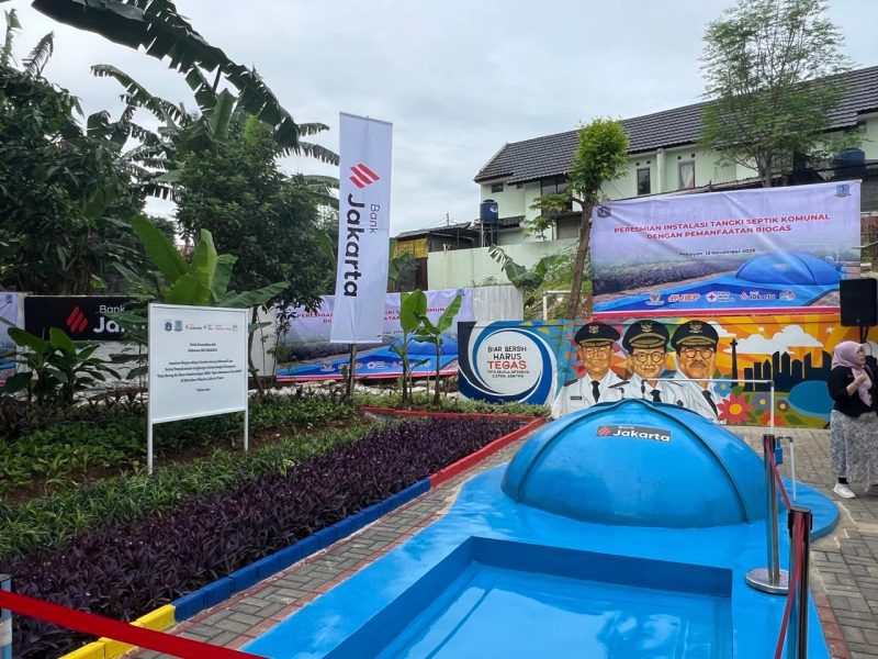 Keterangan foto : Instalasi Tangki Septic Komunal berbasis Biogas (Biodigester) di resmikan oleh Gubernur Jakarta 