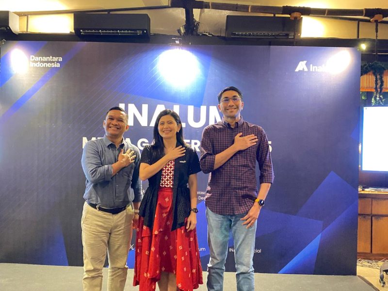 Keterangan foto: Kepala Grup Layanan Strategis INALUM, Daniel Hutauruk, Kepala Departemen Manajemen Komunikasi INALUM, Utrich Farzah dan Kepala Grup Pengembangan Bisnis dan Strategi INALUM, Al Jufri  (ki-ka)