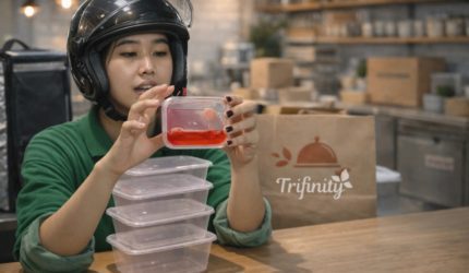 Atasi Masalah Makanan Tumpah Saat Pengiriman, Inovasi Kemasan Presisi Jadi Solusi Restoran